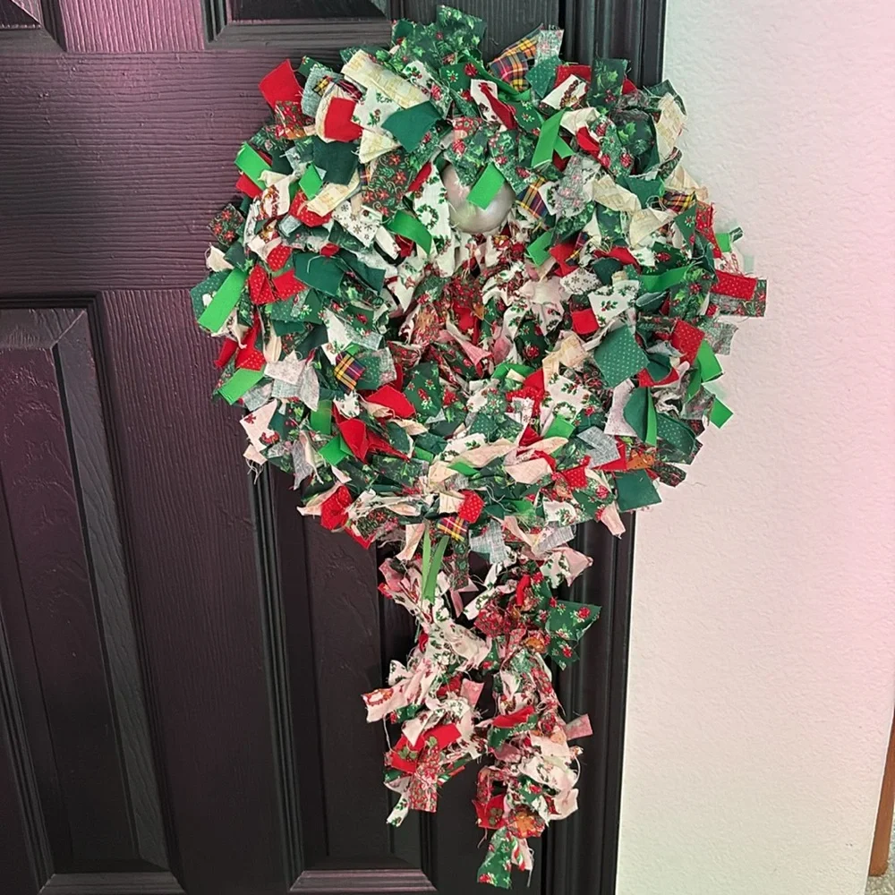 Artisan Handmade Fabric Wreath And Garland